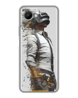 Чехол для Realme C30s с картинкой «PUBG — боец в пыли»