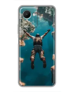 Чехол для Realme C30s с картинкой «PUBG — свободное падение»