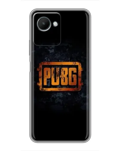 Чехол для Realme C30s с картинкой «PUBG — золотой логотип»