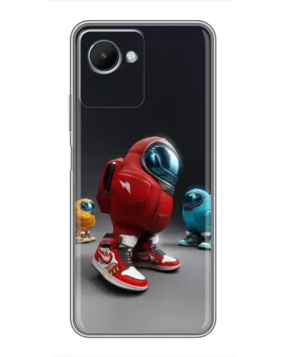 Чехол для Realme C30s с картинкой «Among Us — 3D стиль»