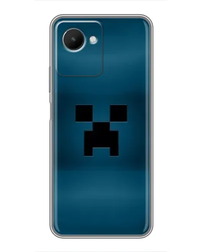 Чехол для Realme C30s с картинкой «Крипер текстура»
