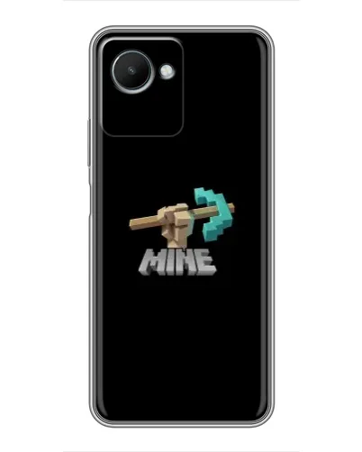 Чехол для Realme C30s с картинкой «Алмазная кирка»