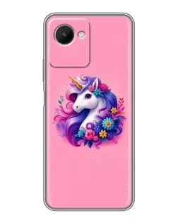 Чехол для Realme C30s с картинкой «Сказочный единорог»