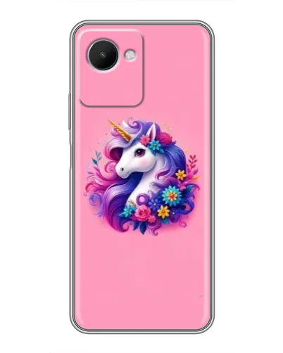 Чехол для Realme C30s с картинкой «Сказочный единорог»