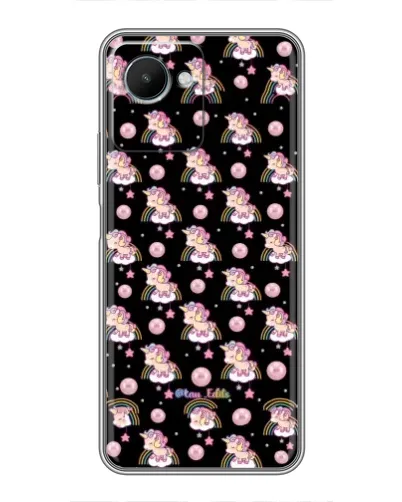 Чехол для Realme C30s с картинкой «Magic Unicorn паттерн»