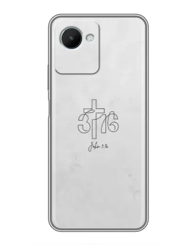 Чехол для Realme C30s с картинкой «Иоанна 3:16 Крест» Чехол для Realme C30s с картинкой «Иоанна 3:16 Крест»