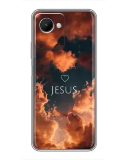 Чехол для Realme C30s с картинкой «Сияние Имени Jesus»