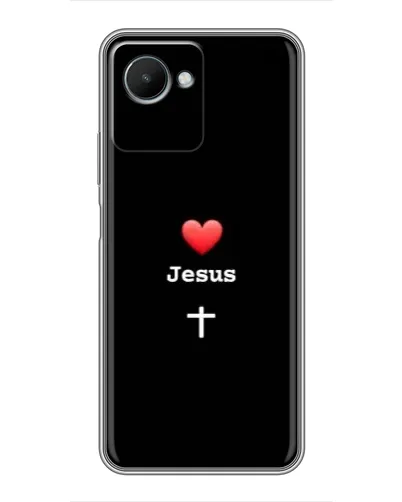 Чехол для Realme C30s с картинкой «Сердце - Jesus» Чехол для Realme C30s с картинкой «Сердце - Jesus»