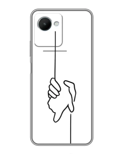 Чехол для Realme C30s с картинкой «Рука держит» Чехол для Realme C30s с картинкой «Рука держит»