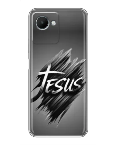 Чехол для Realme C30s с картинкой «Надпись Jesus Graffiti» Чехол для Realme C30s с картинкой «Надпись Jesus Graffiti»