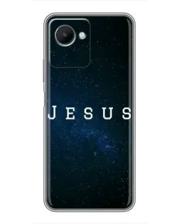 Чехол для Realme C30s с картинкой «Звездное небо Jesus»