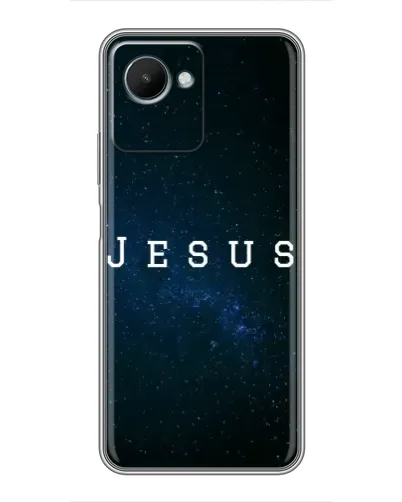 Чехол для Realme C30s с картинкой «Звездное небо Jesus» Чехол для Realme C30s с картинкой «Звездное небо Jesus»
