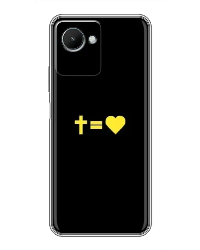 Чехол для Realme C30s с картинкой «Сердце и Крест» Чехол для Realme C30s с картинкой «Сердце и Крест»