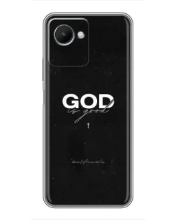 Чехол для Realme C30s с картинкой «GOD — Бог над всем»