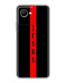 Чехол для Realme C30s с картинкой «Красная линия веры»