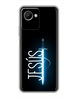 Чехол для Realme C30s с картинкой «Меч Духа Jesus»