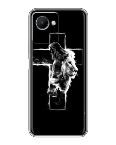 Чехол для Realme C30s с картинкой «Сияющий крест Jesus» Чехол для Realme C30s с картинкой «Сияющий крест Jesus»