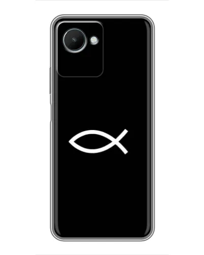 Чехол для Realme C30s с картинкой «Символ рыбы Jesus» Чехол для Realme C30s с картинкой «Символ рыбы Jesus»