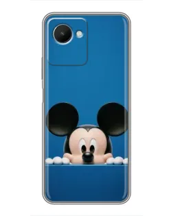 Чехол для Realme C30s с картинкой «Микки выглядывает»