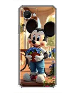 Чехол для Realme C30s с картинкой «Микки садовод»