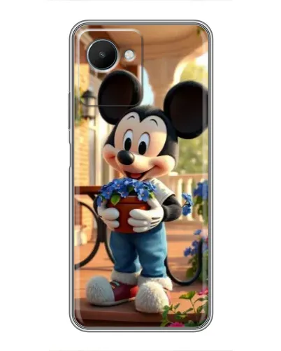 Чехол для Realme C30s с картинкой «Микки садовод»