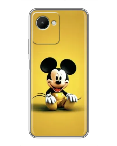 Чехол для Realme C30s с картинкой «Микки на желтом»