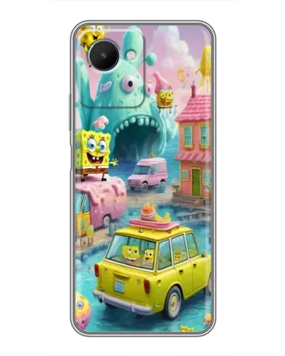 Чехол для Realme C30s с картинкой «Монстр-трак приключения»