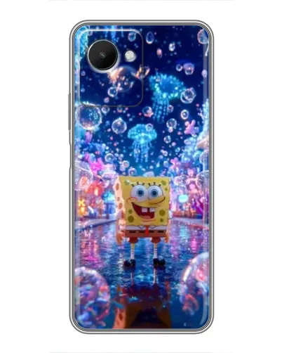 Чехол для Realme C30s с картинкой «Неоновый океан»
