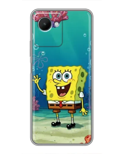 Чехол для Realme C30s с картинкой «Подводный привет»