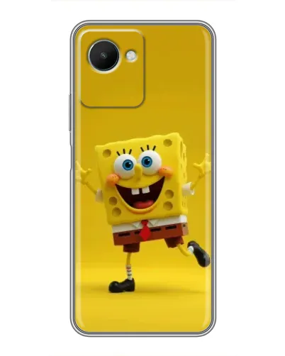 Чехол для Realme C30s с картинкой «Позитивный Губка Боб»
