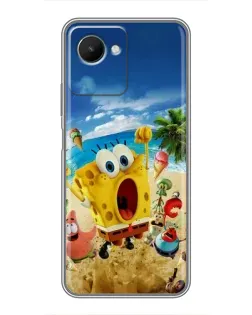 Чехол для Realme C30s с картинкой «Развлечения на пляже»