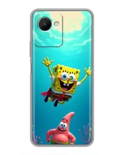 Чохол для Realme C30s з картинкою «Спанч Боб під водою»