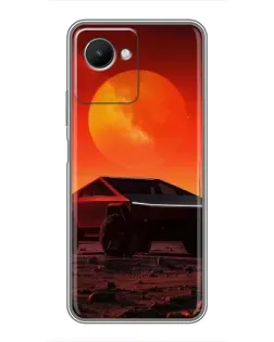 Чохол для Realme C30s з картинкою «Cybertruck на Марсі»