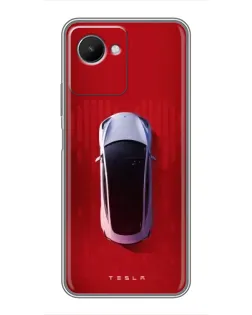 Чохол для Realme C30s з картинкою «Tesla Top View»