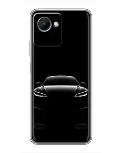 Чохол для Realme C30s з картинкою «Силует Tesla Night»