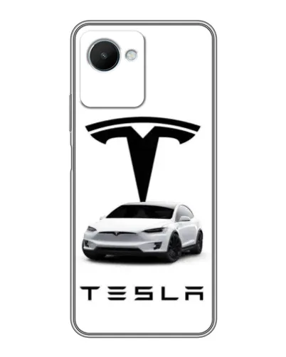 Чехол для Realme C30s с картинкой «Tesla White Style»
