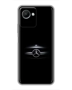 Чехол для Realme C30s с картинкой «Mercedes — абстрактные линии»