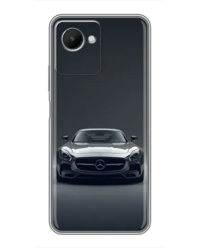 Чехол для Realme C30s с картинкой «Mercedes на черном»