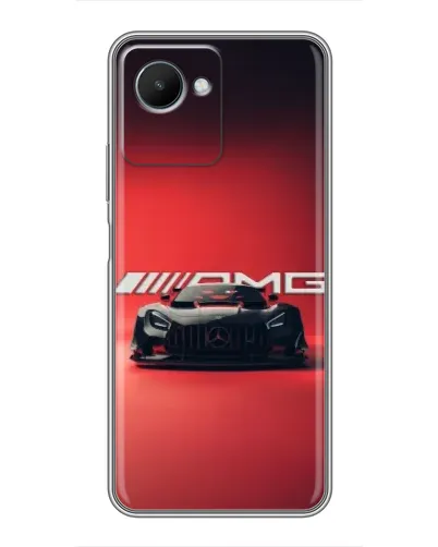 Чехол для Realme C30s с картинкой «Mercedes AMG — красная линия»