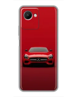 Чехол для Realme C30s с картинкой «Красный Mercedes AMG»