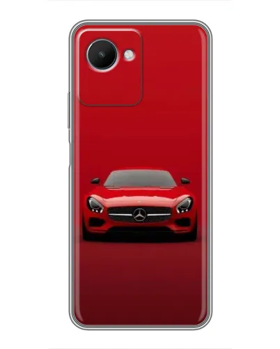Чехол для Realme C30s с картинкой «Красный Mercedes AMG»