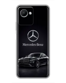 Чехол для Realme C30s с картинкой «Mercedes — решетка радиатора»