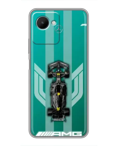 Чехол для Realme C30s с картинкой «Mercedes AMG Petronas»