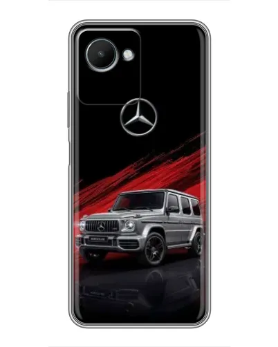 Чехол для Realme C30s с картинкой «Mercedes G-Class красный»