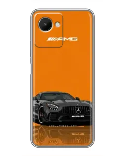 Чехол для Realme C30s с картинкой «Оранжевый Mercedes AMG»