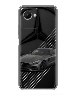 Чехол для Realme C30s с картинкой «Mercedes AMG — графика»