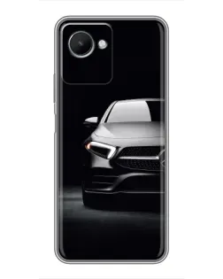 Чехол для Realme C30s с картинкой «Свет фар Mercedes»