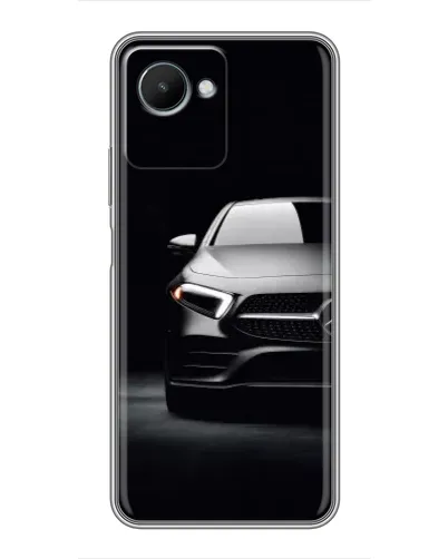 Чехол для Realme C30s с картинкой «Свет фар Mercedes»