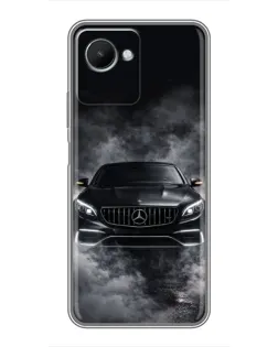 Чехол для Realme C30s с картинкой «Mercedes в дыму»