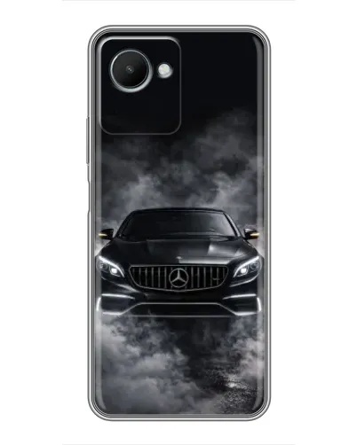 Чехол для Realme C30s с картинкой «Mercedes в дыму»